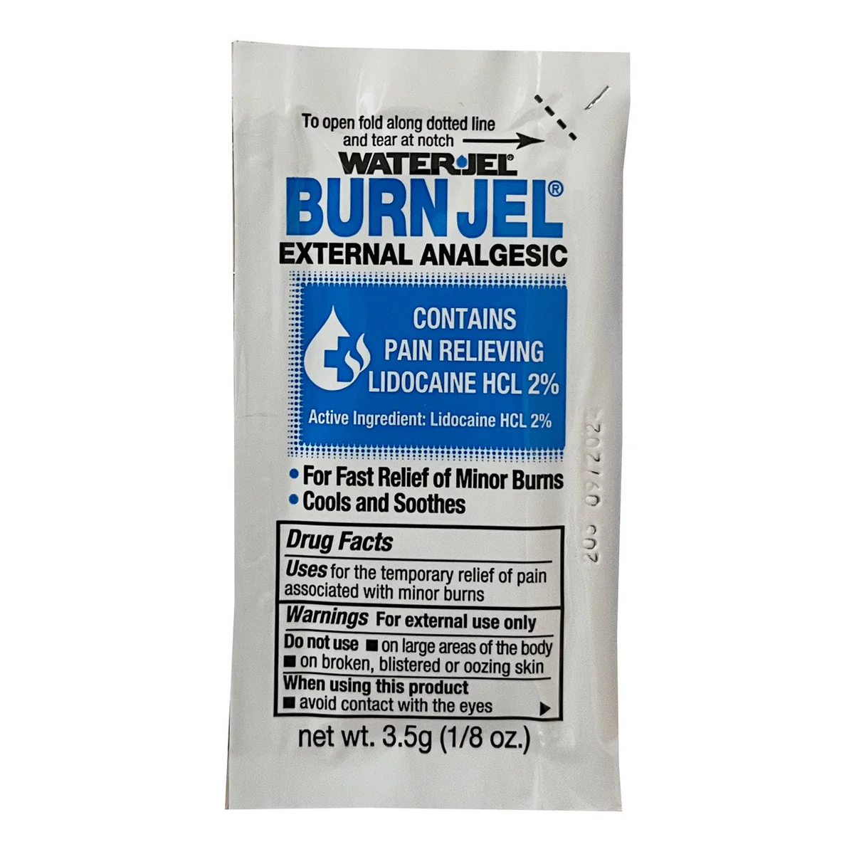 Water Jel Burn Gel with Lidocaine
